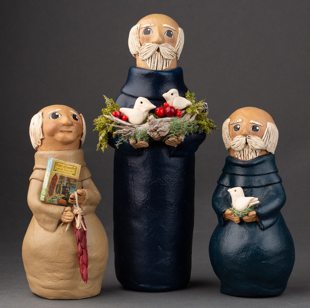 Three saints figurines by Creations by Elizabeth
